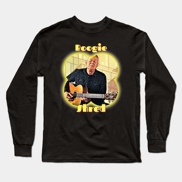 Boogie Shred (senior guitarist with feeling) Long Sleeve T-Shirt by PersianFMts